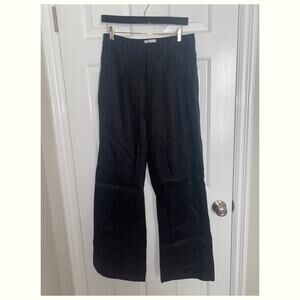 DISSH Black Cropped Wide-Leg Pants